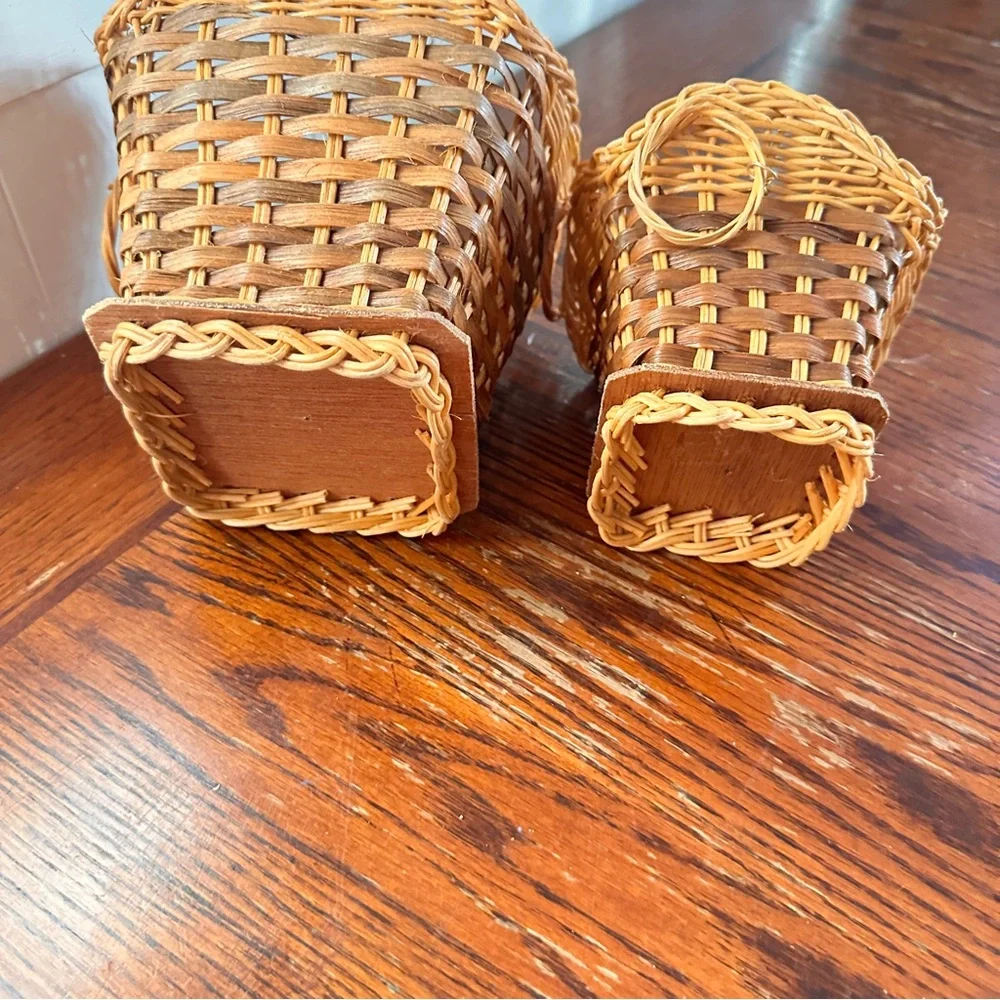 Handcrafted Wicker Basket Set